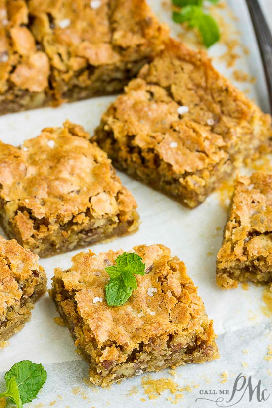 Alabama Pecan bread dessert squares.