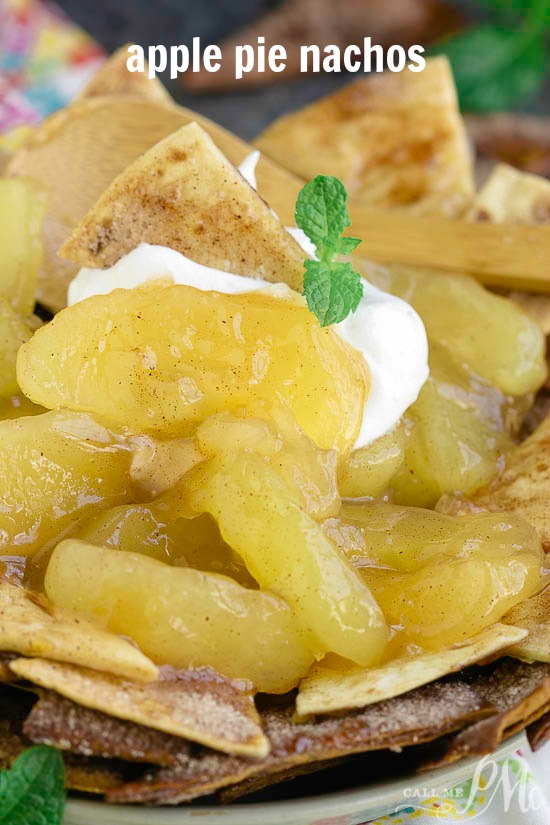 HOMEMADE APPLE PIE NACHOS WITH CINNAMON CHIPS