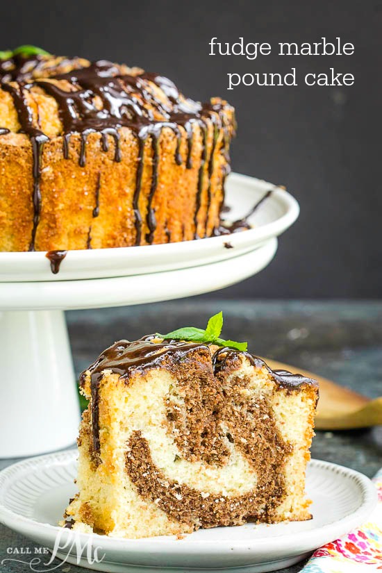 Best Fudge Marble Pound Cake is rich and buttery with the best vanilla and chocolate in every bite! Best Fudge Marble Pound Cake