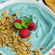 Loaded with superfood and fruits, Superfood Mermaid Blue Spirulina Smoothie Bowl is a delicious and decadent yet healthy breakfast that's super easy to make yourself. It's also full of anti-inflammatory and immune-boosting ingredients.