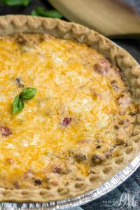 CREAM CHEESE SAUSAGE ROTEL DIP QUICHE