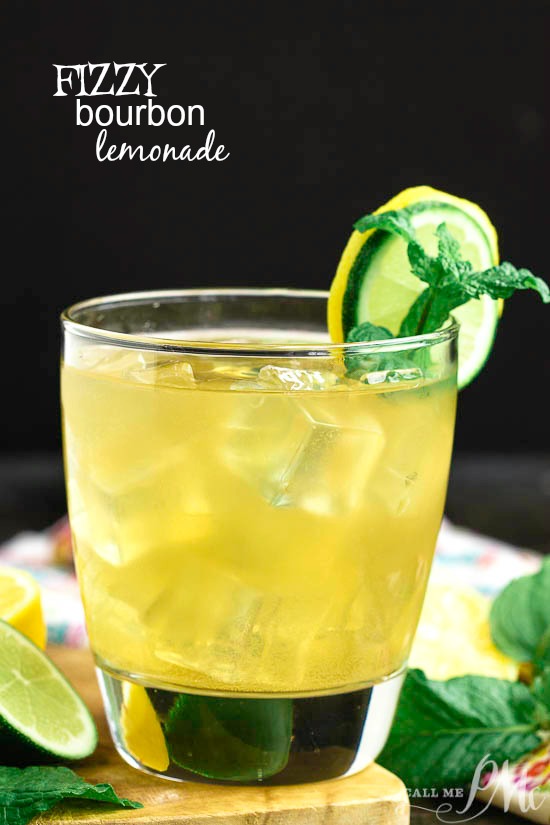 Fizzy Bourbon Lemonade Recipe, for bourbon lovers, this sip will keep you cool during the hot summer! #cocktail #recipe #bourbon Fizzy Bourbon Lemonade Recipe