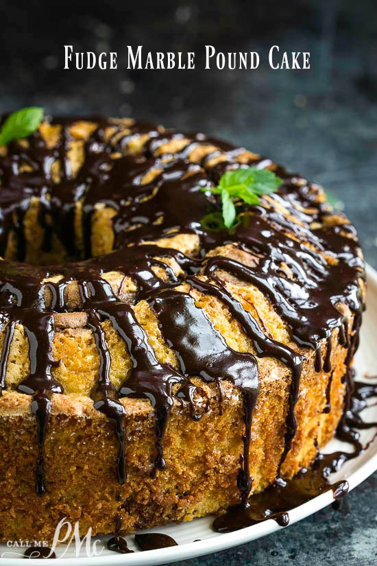 Best Fudge Marble Pound Cake is rich and buttery with the best vanilla and chocolate in every bite! Best Fudge Marble Pound Cake