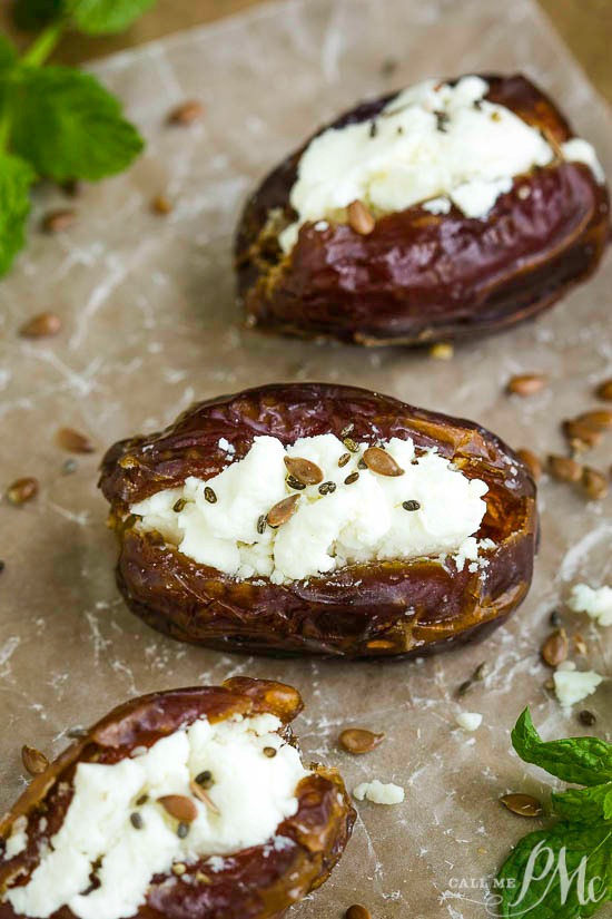 Quick, simple, yet elegant, these Goat Cheese Stuffed Dates Recipe are highly customizable and are the perfect addition to your snack and appetizer lineup.