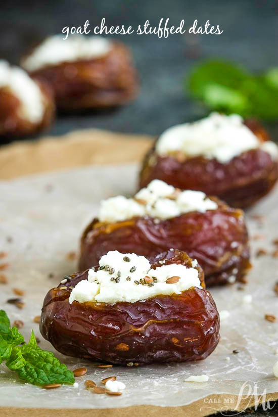  Goat Cheese Stuffed Dates