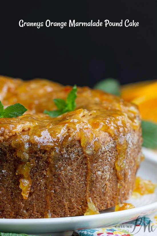 Grannys Orange Marmalade Pound Cake 