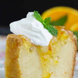 Grannys Orange Marmalade Pound Cake is simple and elegant with a deliciously sticky glaze! This pound cake is sweet, dense and fabulous!