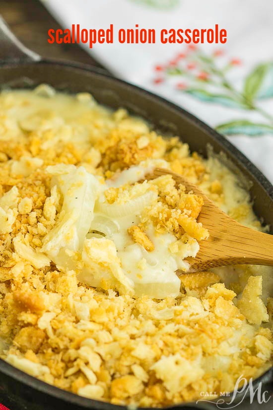 Creamy Vidalia Onion Casserole Recipe is a simple and tasty side dish that made with sweet onions and cream sauce. It's a nice change for your holiday dinners. Creamy Vidalia Onion Casserole