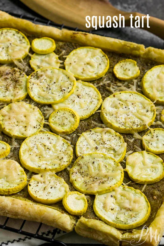 Pesto Squash Tart