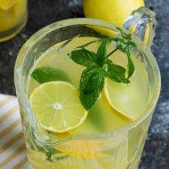Pineapple Lemonade Punch Recipe (no mix) is the perfect tropical fruit drink for summer! A simple, tasty summer punch perfect for entertaining.