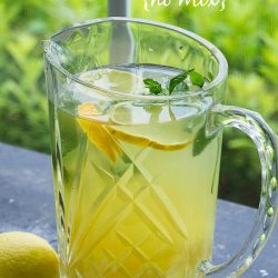 Pineapple Lemonade Punch Recipe (no mix) is the perfect tropical fruit drink for summer! A simple, tasty summer punch perfect for entertaining.