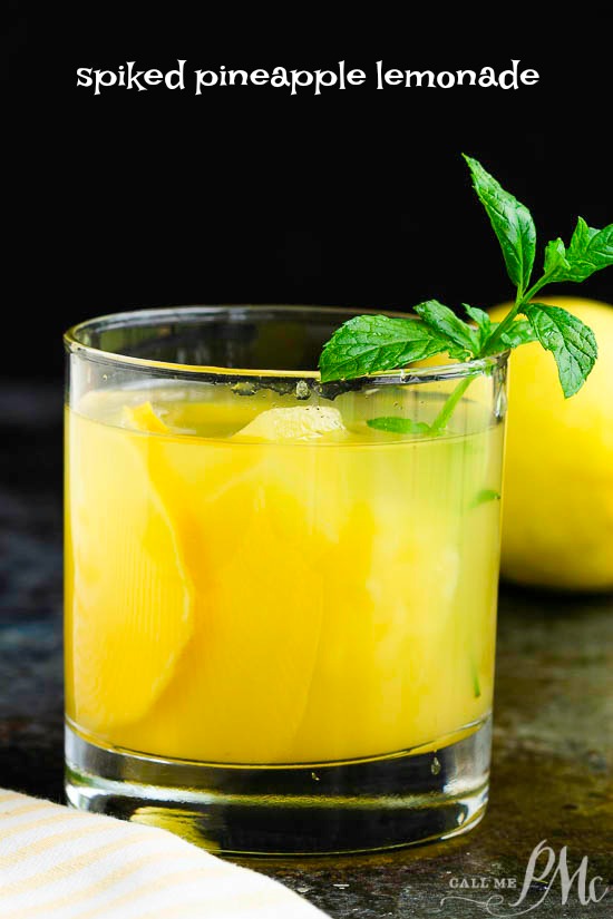Spiked Pineapple Lemonade Recipe is a perfectly refreshing cocktail with a nice little kick thanks to the vodka.