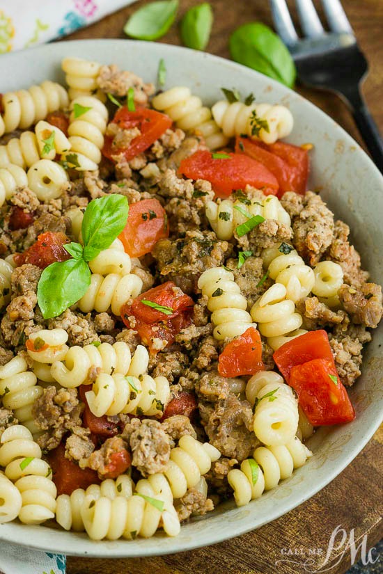 TIPSY ITALIAN SAUSAGE PASTA