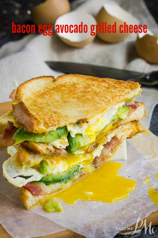 Double Fisted Fried Egg Bacon Avocado Grilled Cheese Sandwich Grilled Cheese Sandwich with melty cheese, buttery avocado, crispy bacon, and a fried egg! #grilledcheese #sandwich #familyfriends #easyrecipe #recipe #best #fancy #breakfast #lunch #dinner #grownup #howtomake #ultimate Double Fisted Fried Egg Bacon Avocado Grilled Cheese Sandwich