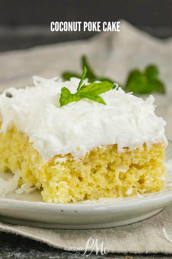 slice of coconut cake