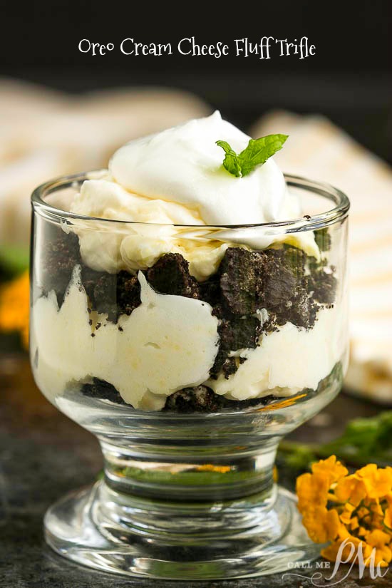 Oreo Cream Cheese Fluff Trifle 