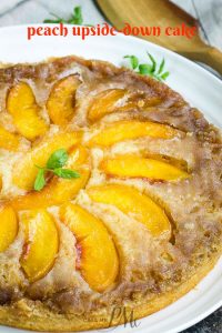 The perfect end-of-summer dessert, Peach Upside Down Cake is bursting with flavor. Easy to make and completely addictive.