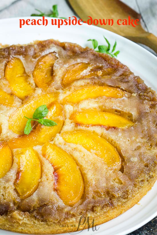 The perfect end-of-summer dessert, Peach Upside Down Cake is bursting with flavor. Easy to make and completely addictive. #cake #dessert #easy #recipe #peach #baking #homemade #comfortfood The perfect end-of-summer dessert, Peach Upside Down Cake is bursting with flavor. Easy to make and completely addictive.
