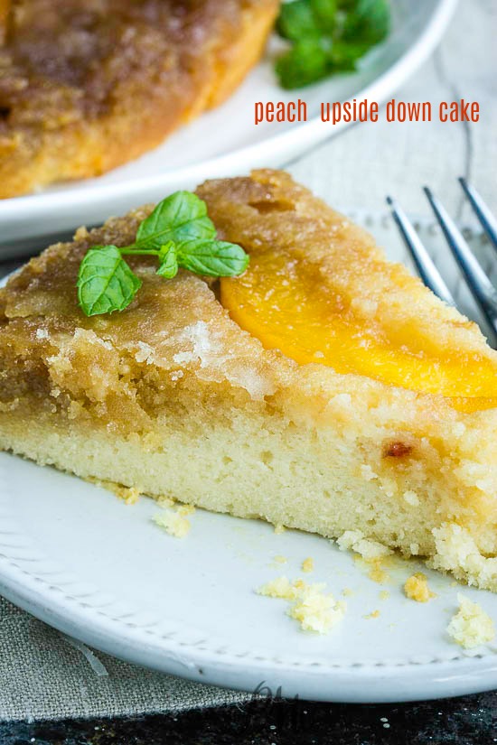 The perfect end-of-summer dessert, Peach Upside Down Cake is bursting with flavor. Easy to make and completely addictive. #cake #dessert #easy #recipe #peach #baking #homemade #comfortfood Perfect for end-of-summer, this dessert is bursting with flavor. Easy to make and completely addictive.