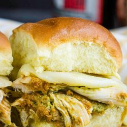 Pull-Apart Pesto Chicken Sliders