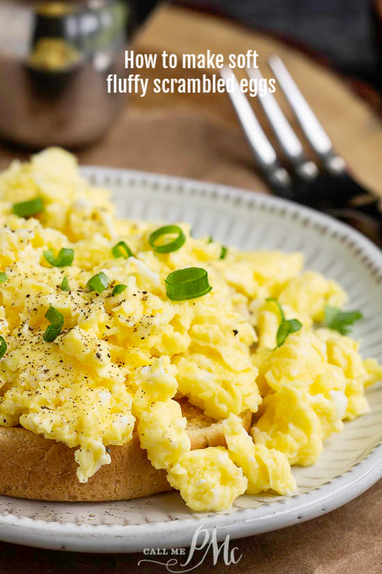 The best recipe for silky, outrageously good Soft Fluffy Scrambled Eggs. Master the art of making soft scrambled eggs with these tips. #eggs #recipe #scrambledeggs #softscramble #protein #breakfast #brunch #easy