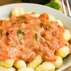 Tomato Cream Sauce Sausage Gnocchi