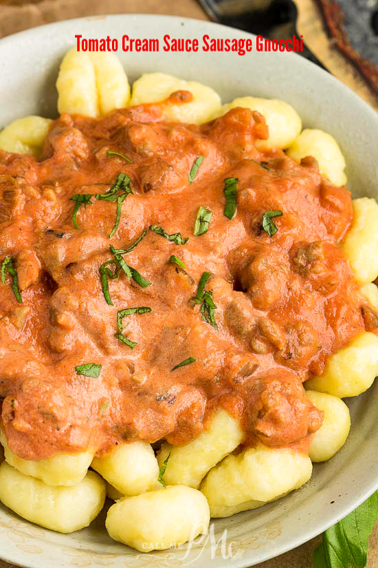 Tomato Cream Sauce Sausage Gnocchi 