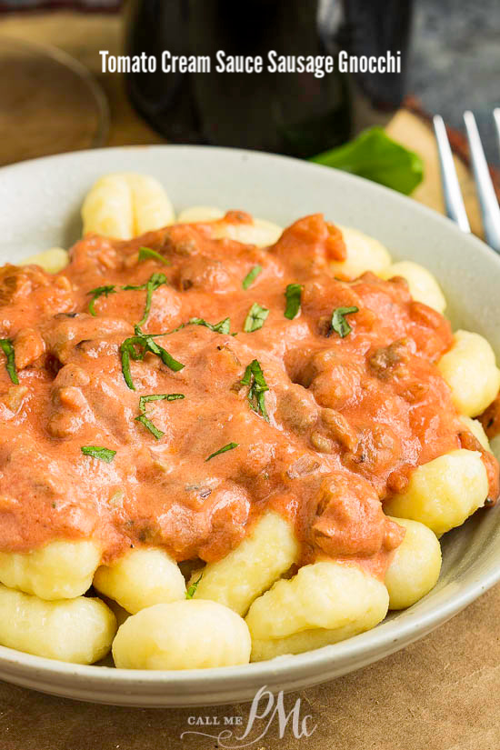 Tomato Cream Sauce Sausage Gnocchi 