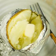 BEST MICROWAVE BAKED POTATO RECIPE