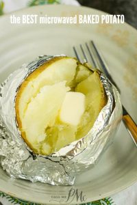 BEST MICROWAVE BAKED POTATO RECIPE