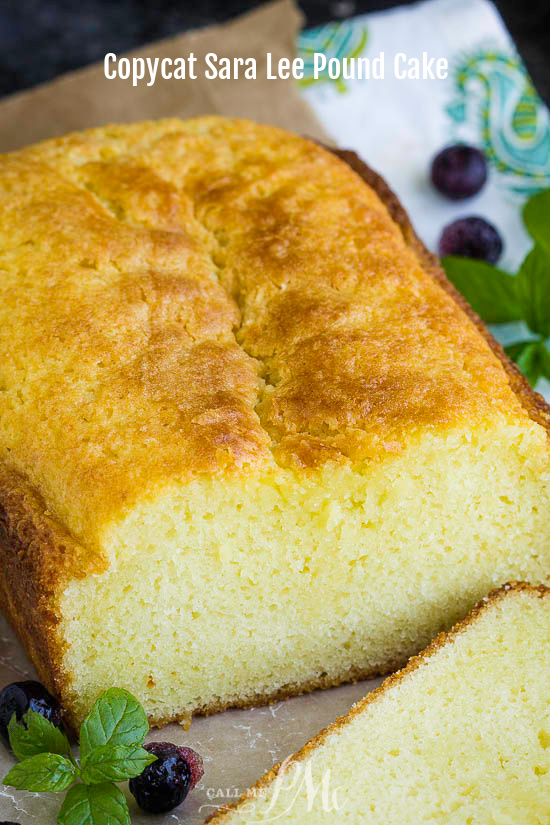 The perfect sweet treat, Copycat Sara Lee Pound Cake Recipe is moist, buttery, has a hint of lemon, and melts in your mouth. #southern #PaulaDeen This recipe makes one loaf. #SaraLee #copycat #poundcake #cake #dessert #recipe #lemon #easy #fromscratch #homemade #poundcakerecipemoist #creamcheese #milliondollar Loaf dessert