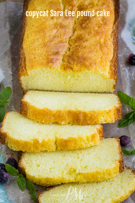 Copycat Sara Lee Pound Cake Recipe Sliced dessert