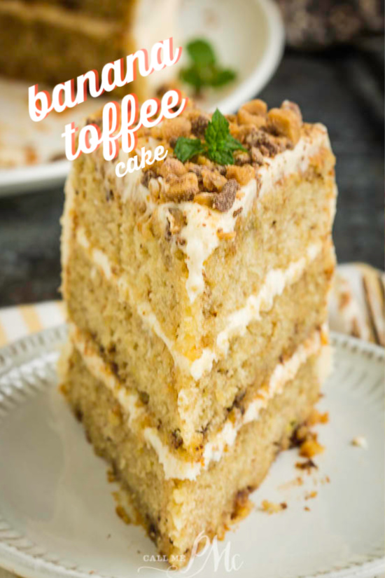 banana cake recipe Best Toffee Banana Layer Cake