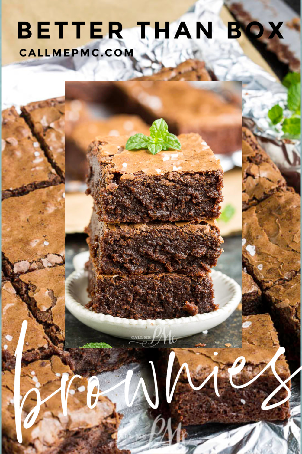 Fudge Better Than Boxed Brownies are rich, fudgy, decadent and delicious! This brownie recipe is irresistible. They're the perfect treat and sure to delight. #homemade #dessert #recipe #chocolate #brownies Fudge Better Than Boxed Brownies