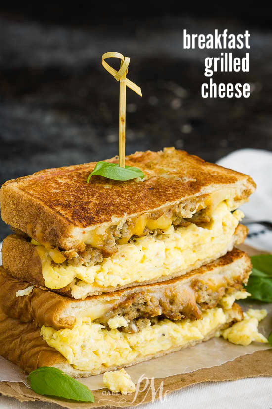 Sausage, Egg & Cheddar Breakfast Sandwiches Recipe