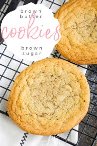 BROWNED BUTTER BROWN SUGAR COOKIE RECIPE