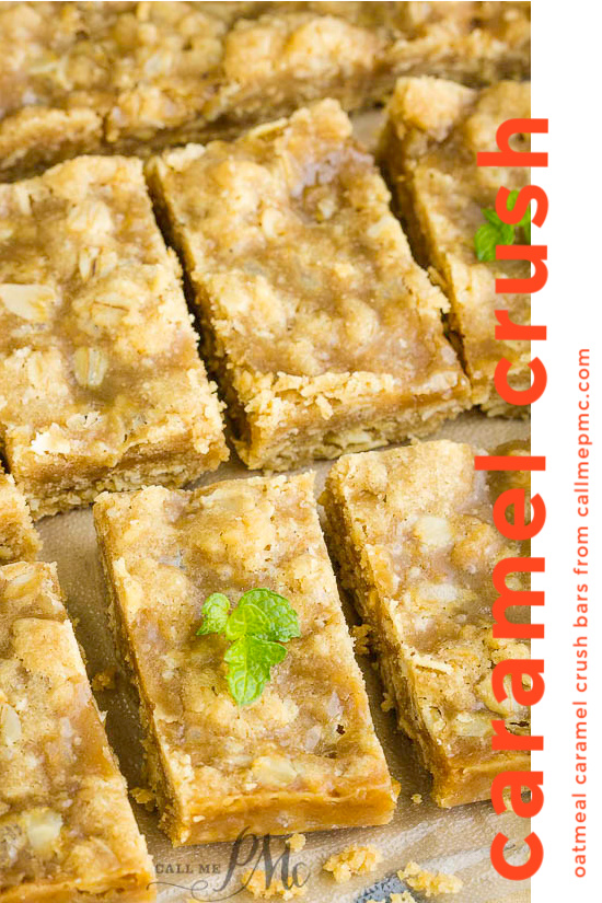 Oatmeal Caramel Crush Bars 