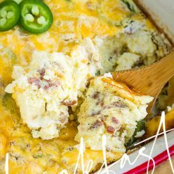 Jalapeno Popper Breakfast Casserole