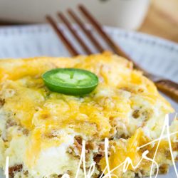 Jalapeno Popper Breakfast Casserole