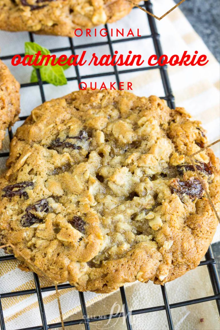 ORIGINAL QUAKER OATMEAL RAISIN COOKIE RECIPE