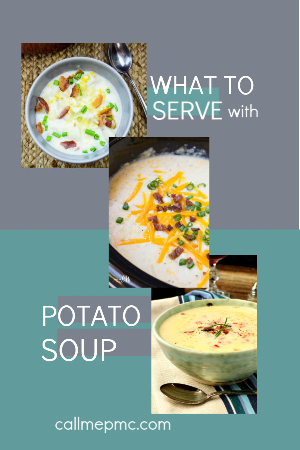What to Serve with Potato Soup... If you think the only thing you can serve with potato soup is cheese, bacon, and a side of bread. #soup #recipes #ideas #serve #recipes #meals #breads #sandwiches #salads #friends #meat #comfortfood What to Serve with Potato Soup