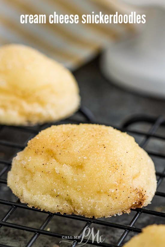 Cream Cheese Snickerdoodles cookies will be your new go-to cookie recipe they're pillowy, from-scratch cookies are bursting with snickerdoodle flavor. #cookies #recipe #Christmas #cookietray #gifts #cinnamon #snickerdoodle #dessert Cream Cheese Snickerdoodles