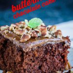 For the chocolate cake lovers, Homemade Buttermilk Chocolate Cake is a delicious sheet cake and the easiest cake to make with perfectly fluffy chocolate buttermilk frosting. #buttermilk #cake #chocolate #recipe #dessert #homemade #fromscratch #easy