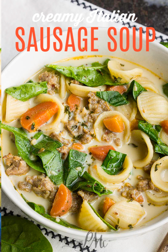 Creamy Italian Sausage Soup 