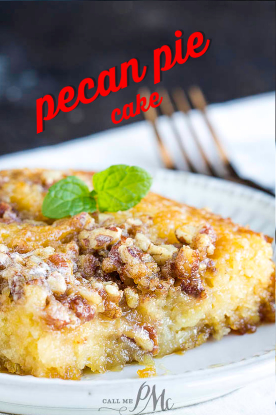 Best Pecan Pie Cake is an easy, decadent, butter, caramel and pecan flavored sheet cake. This cake recipe is from scratch and has the delicious flavors of a pecan pie! #pecans #pie #pecanpie #cake #dessert #recipe #fromscratch Best Pecan Pie Cake