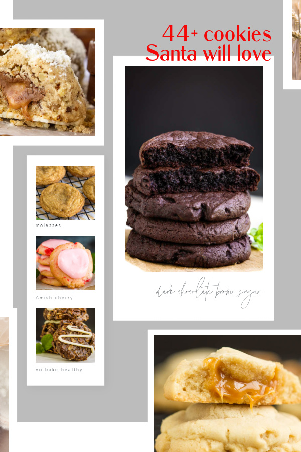 Cookie Recipes Santa will Love, the best collection of Santa's and everyone's favorite cookie recipes. Easy and fun to make and delicious to eat! #cookies #Christmascookies #cookieexchange #cookieparty #dessert #baking #easy Cookie roundup