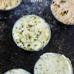 Basil Garlic Butter. Fresh basil and minced garlic cloves make delicious compound butter.