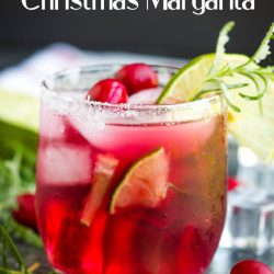 Christmas Margarita holiday cocktail tequila