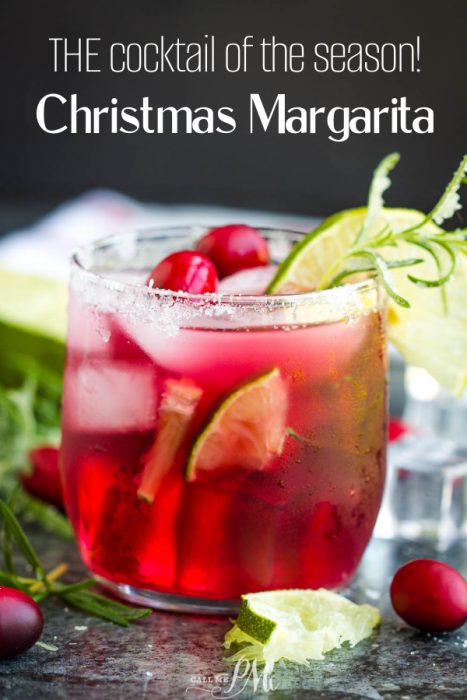 Christmas Margarita holiday cocktail tequila