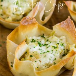 Green Chile Cheese Wonton Cups